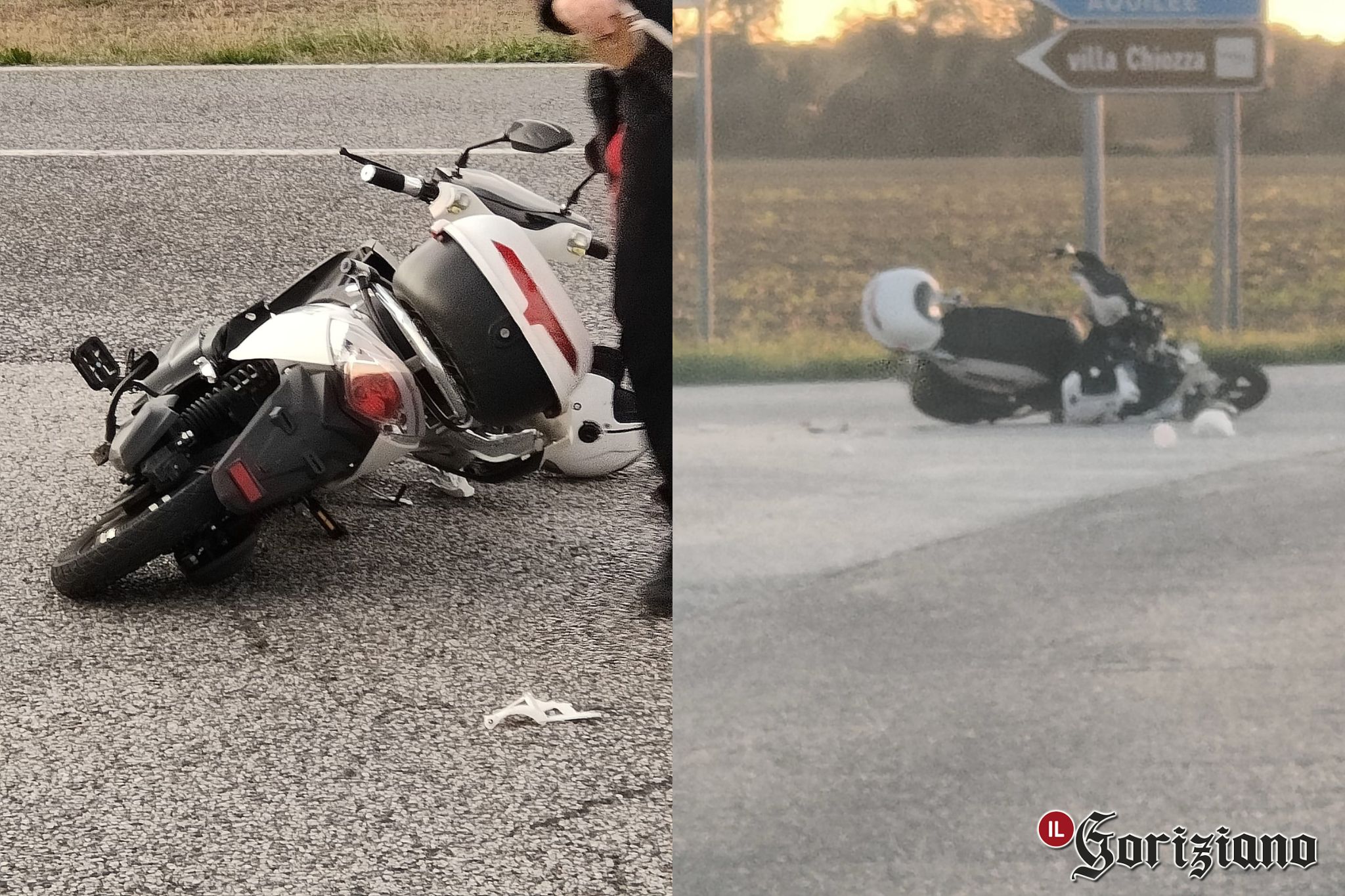 Immagine per Scontro tra auto e scooter a Ruda, elitrasportato in ospedale un 27enne